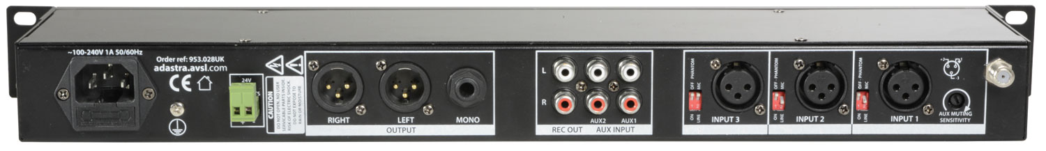 Adastra MM321 Μίκτης 5 Καναλιών με Bluetooth/USB/FM