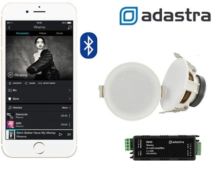Adastra AD-IW60BSL3 Ολοκληρωμένο Σύστημα Bluetooth Ενισχυτή Με Ηχεία Οροφής