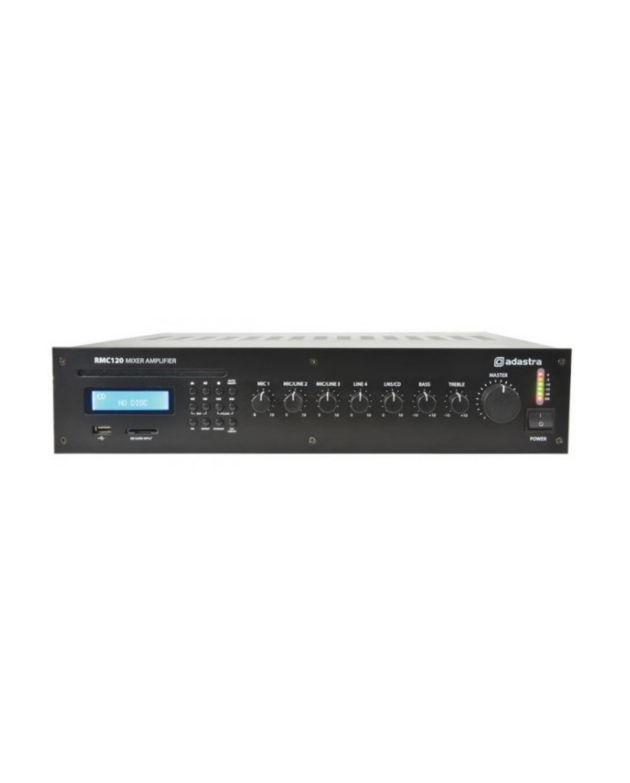 Adastra RMC120 100V/8Ω Μίκτης-Ενισχυτής Με USB/SD/FM & Cd Player 120W 2U