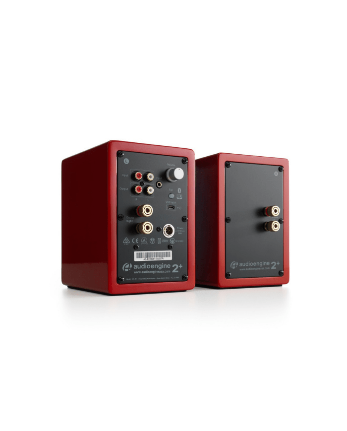 Audioengine A2+Wireless Ασύρματα Αυτοενισχυόμενα Ηχεία Υπολογιστή Gloss Red