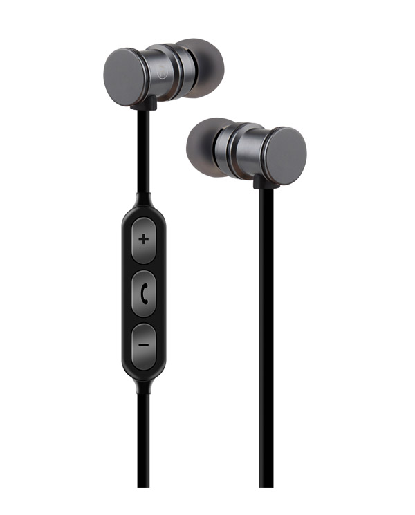 AvLink EMBT1-GREY Bluetooth Μεταλλικά Μαγνητικά Ακουστικά