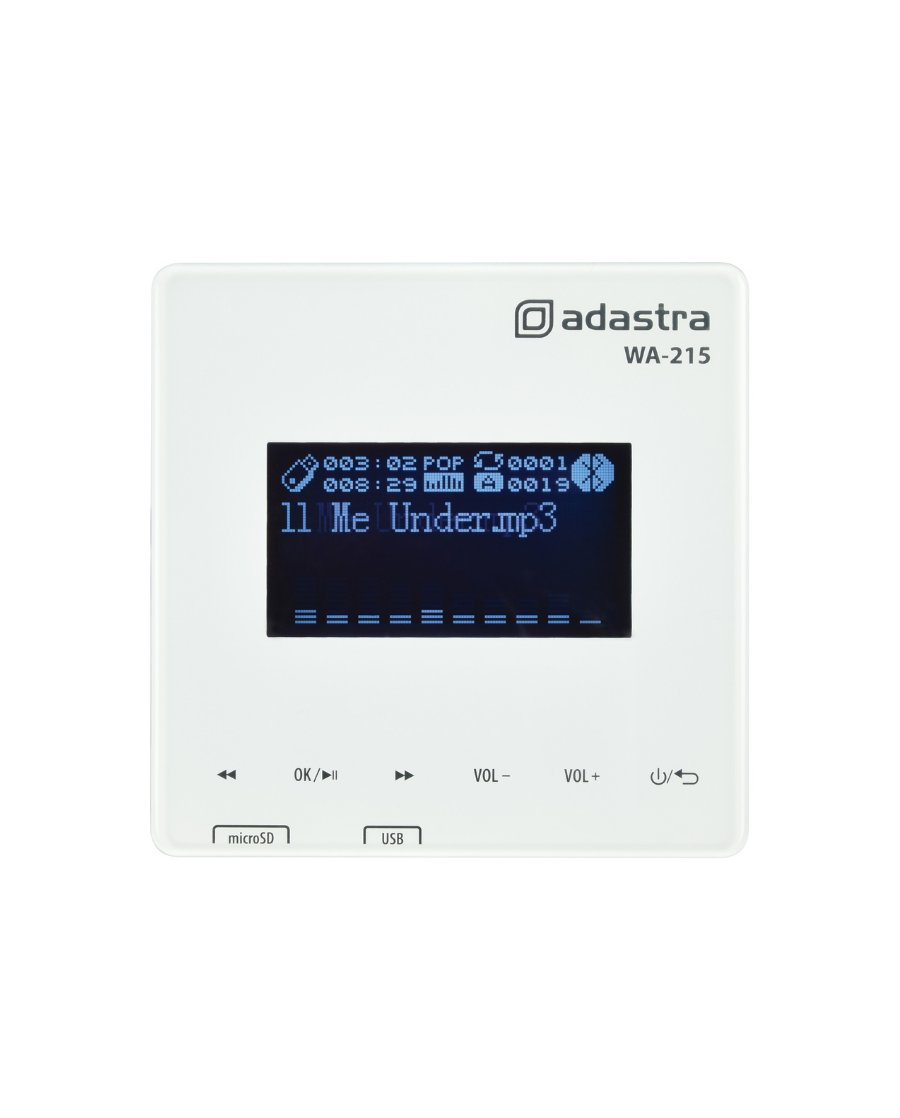Adastra WA-215 Επιτοίχιος Ενισχυτής /Media Player/Bluetooth/FM