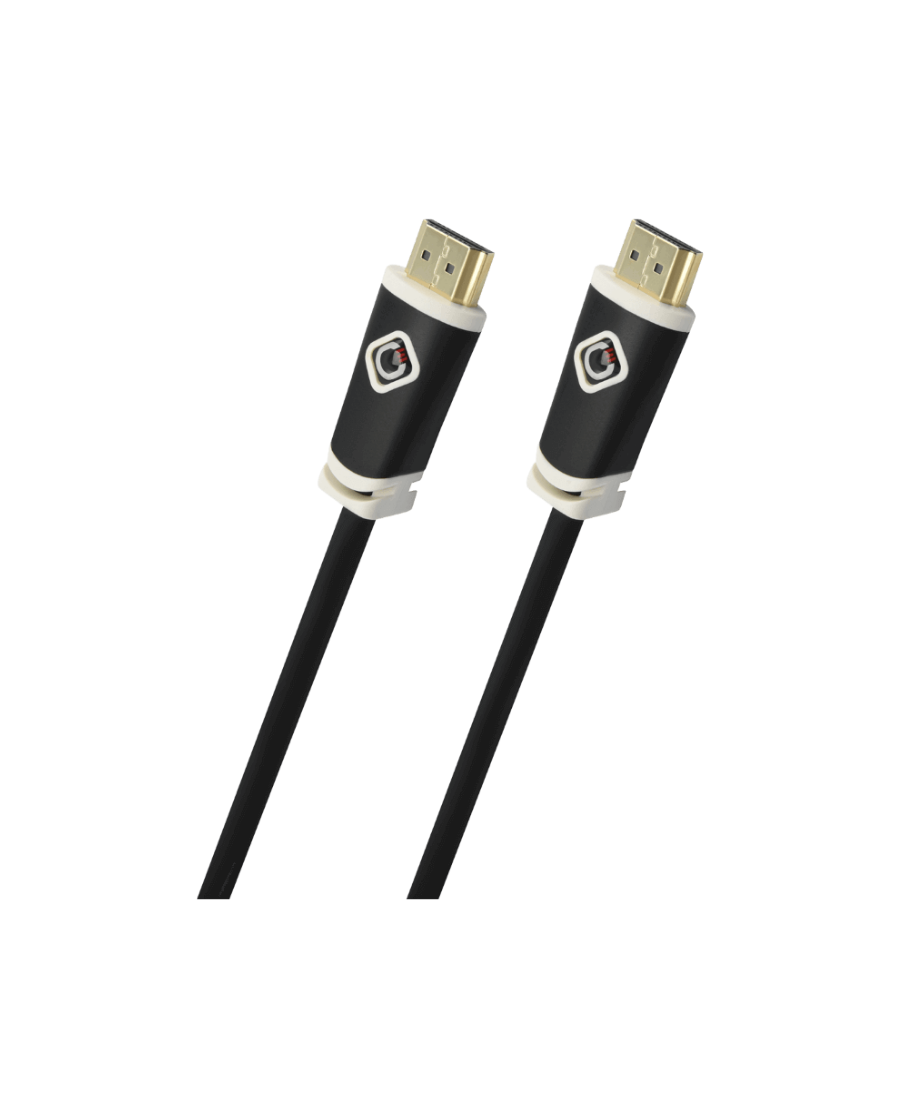 Oehlbach Easy Connect HS Καλώδιο HDMI® υψηλής ταχύτητας με Ethernet 2.5 m Μαύρο