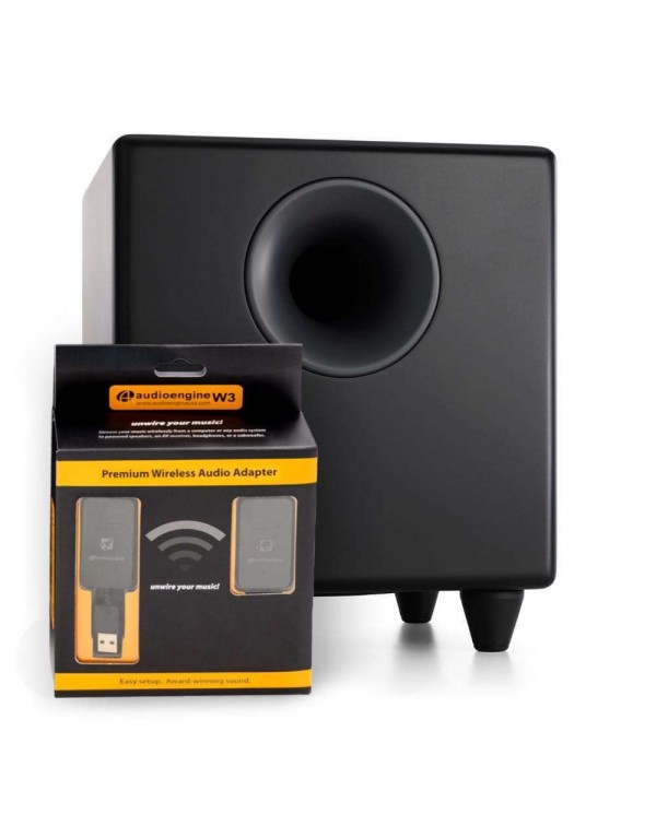 Audioengine S8BL-W3 Wireless Active Subwoofer  8” 125W RMS