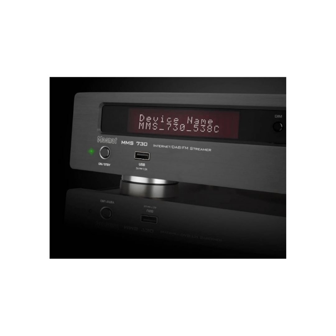 Magnat MMS 730 Streamer και Ραδιοφωνικός Δέκτης Hi-Fi (Μαύρο)