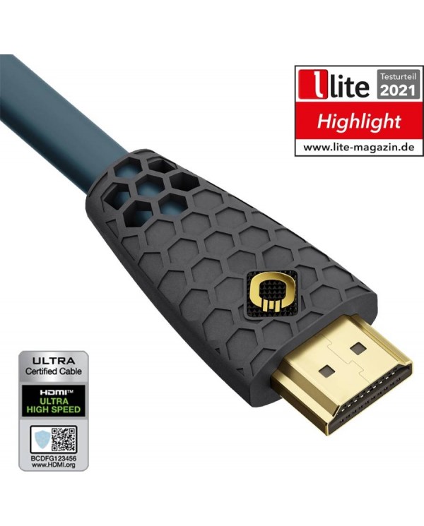 Oehlbach Flex Evolution Καλώδιο Υψηλής Ποιότητας HDMI 2.1 8K/60HZ με προστασία σπασίματος 1.5m
