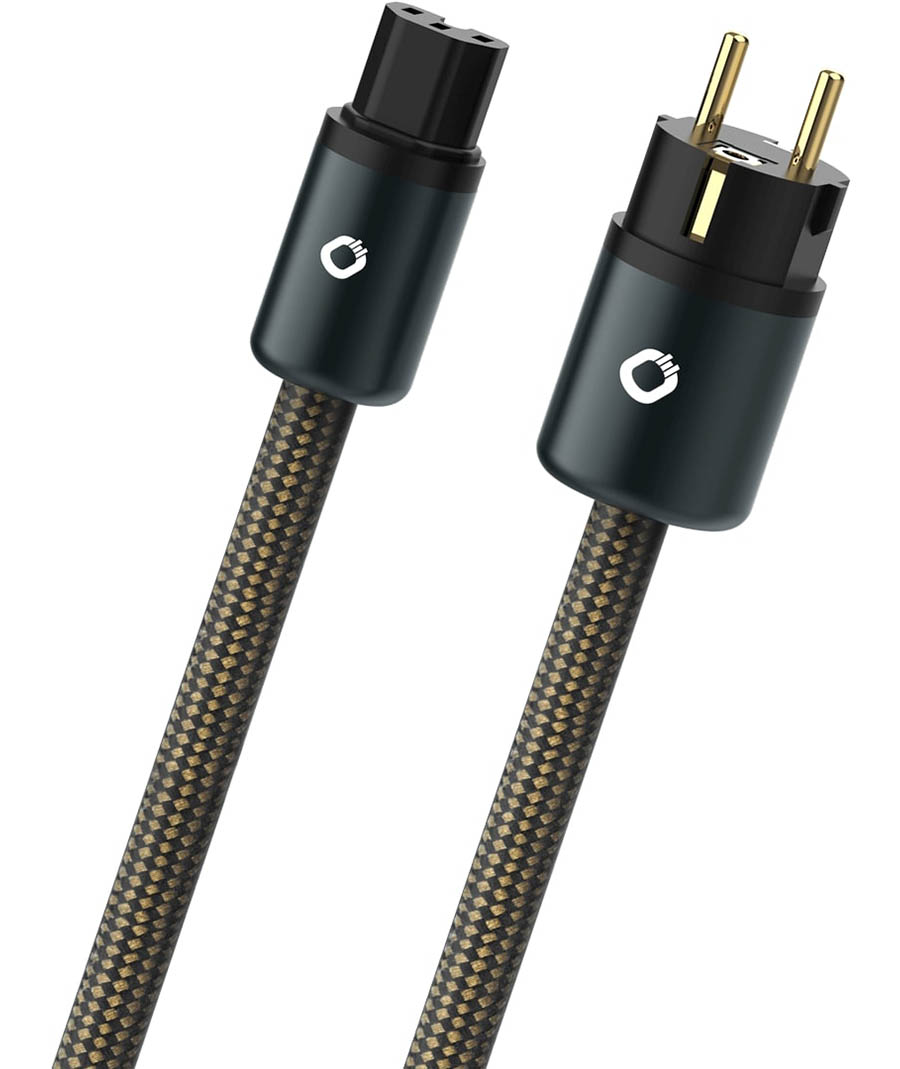 High End Power Cable with C15 and CEE7/7 plug 1,5m