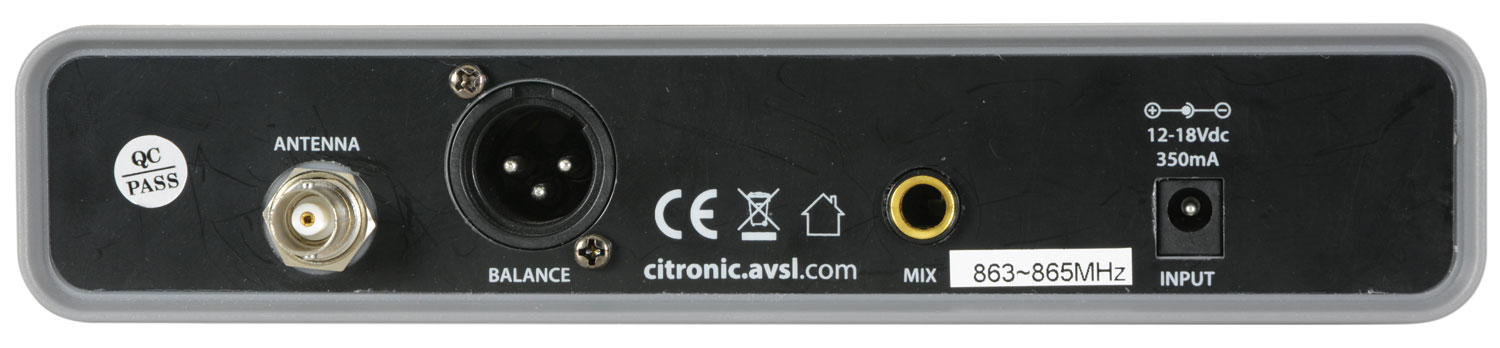 Citronic RU105-H Επαγγελματικό Δυναμικό Ασύρματο Μικρόφωνο Χειρός UHF (Σετ)