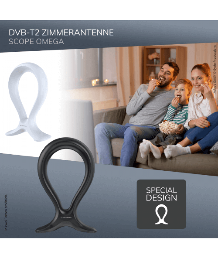Oehlbach Scope Omega Εσωτερική Κεραία Τηλεόρασης για DVB-T2 Μαύρο (Τεμάχιο)