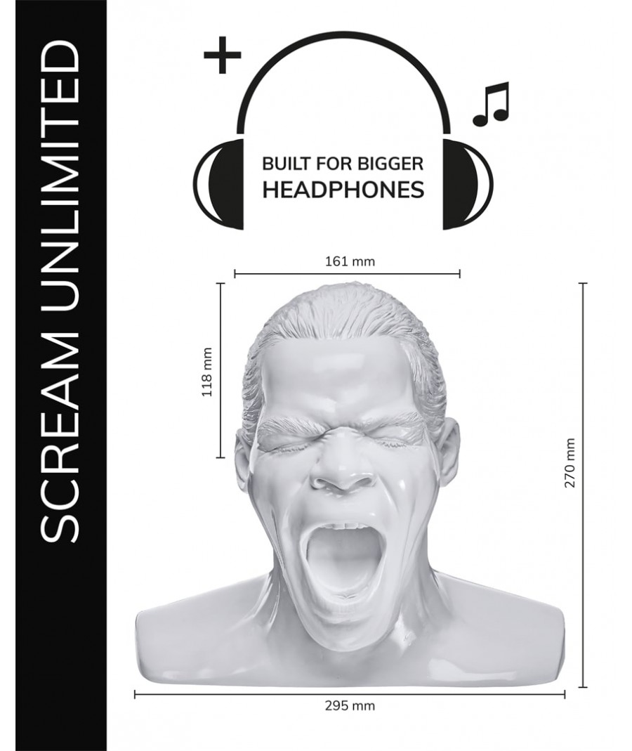 Oehlbach Scream Unlimited Χειροποίητη Βάση Ακουστικών Λευκή (Τεμάχιο)