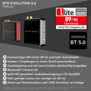 Oehlbach BTR Evolution 5.0 Πομπός / Δέκτης Bluetooth® 2 x RCA Κόκκινο (Τεμάχιο)
