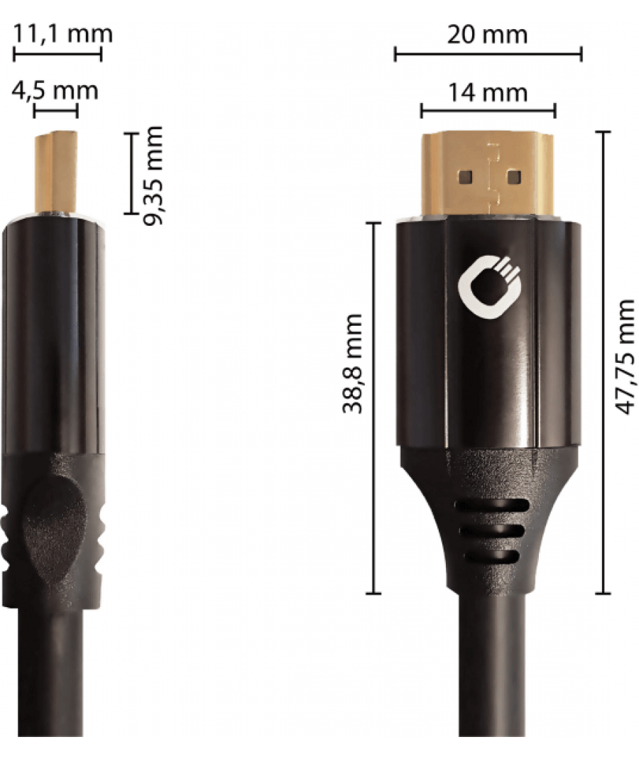 Oehlbach Black Magic MKII Καλώδιο HDMI® 2.1 48Gbps 8K/60Hz 30 χρόνια Εγγύηση 1.5m ιδανικό για PS5, XBOX Μαύρο (Τεμάχιο)