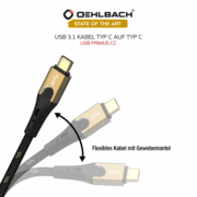 Oehlbach USB Primus CC Καλώδιο USB 3.1 Type C – Type C 2 m (Τεμάχιο)