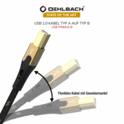 Oehlbach USB Primus B Καλώδιο USB 2.0 Type A – Type B 7.5 m (Τεμάχιο)