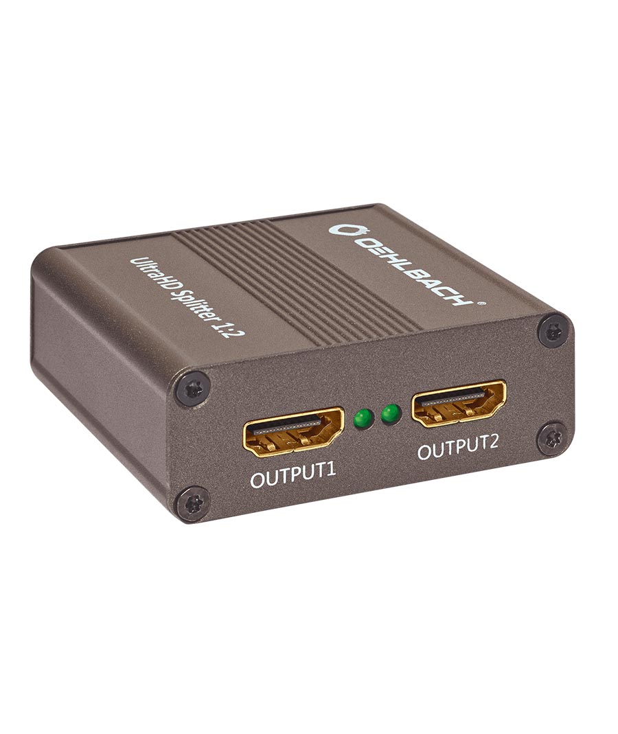 Oehlbach UltraHD Splitter 1:2 Διανομέας σήματος για HDMI® (Τεμάχιο)