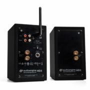 Audioengine HD3 Bluetooth Αυτοενισχυόμενα Ηχεία Βιβλιοθήκης 2.75” 15W RMS Μαύρα (Ζεύγος)