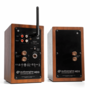 Audioengine HD3 Bluetooth Αυτοενισχυόμενα Ηχεία Βιβλιοθήκης 2.75” 15W RMS Walnut (Ζεύγος)