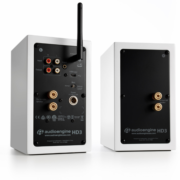 Audioengine HD3 Bluetooth Αυτοενισχυόμενα Ηχεία Βιβλιοθήκης 2.75” 15W RMS Λευκά (Ζεύγος)