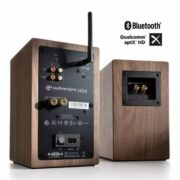 Audioengine HD4 Bluetooth Αυτοενισχυόμενα Ηχεία Βιβλιοθήκης 4” 30W RMS Walnut (Ζεύγος)