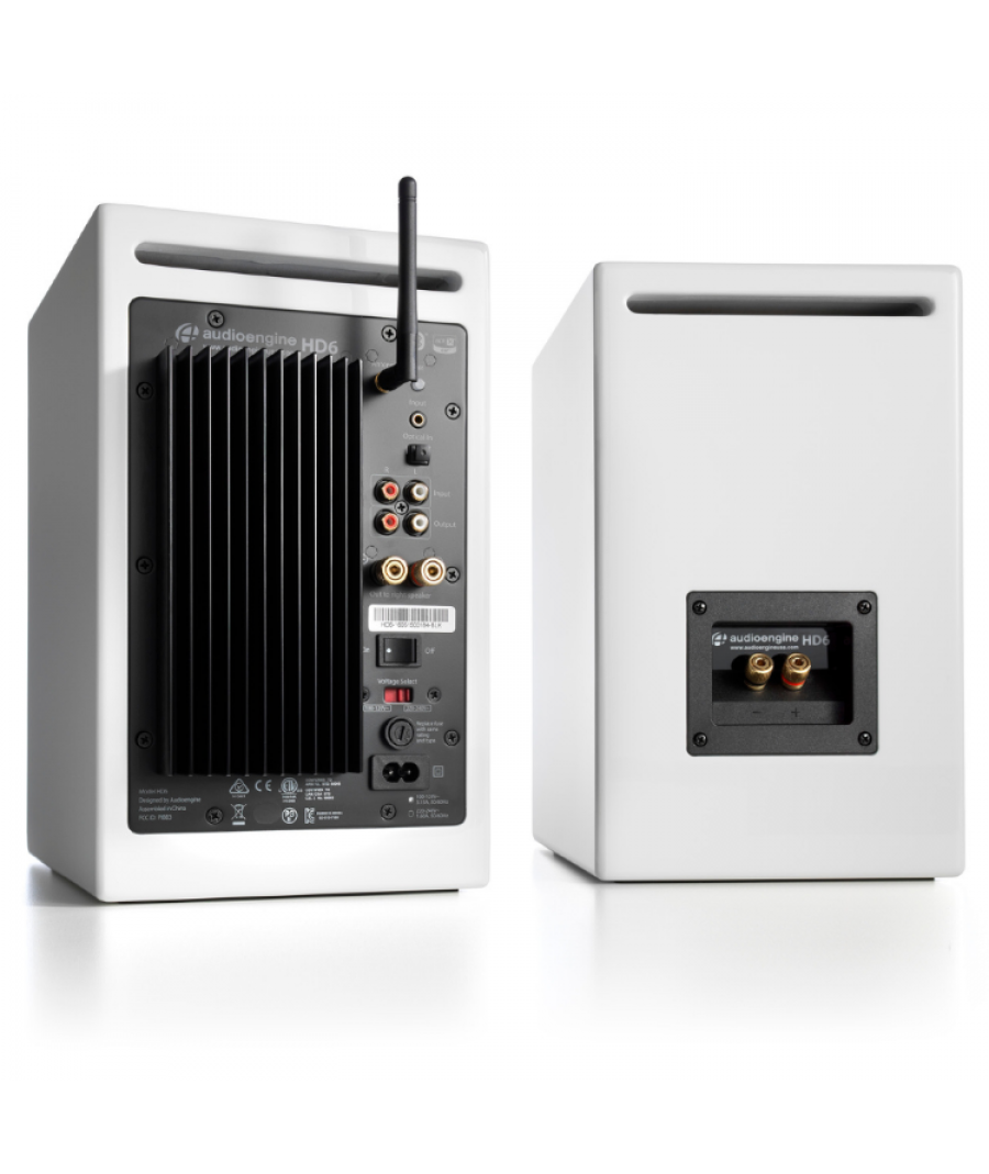 Audioengine HD6 Bluetooth Αυτοενισχυόμενα Ηχεία Βιβλιοθήκης 5.5” 50W RMS Λευκά (Ζεύγος)