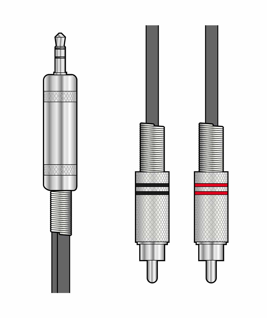 Citronic S3J-2R150 Καλώδιο Ήχου 3.5mm TRS Jack-2 x RCA Plugs 1.5m (Τεμάχιο)