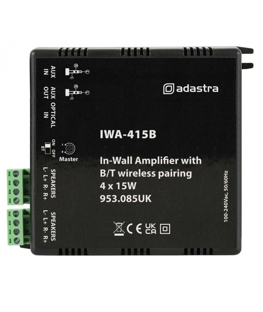 Adastra IWA-415B Εντοιχισμένος Ενισχυτής με Bluetooth 4 x 15W (Τεμάχιο)