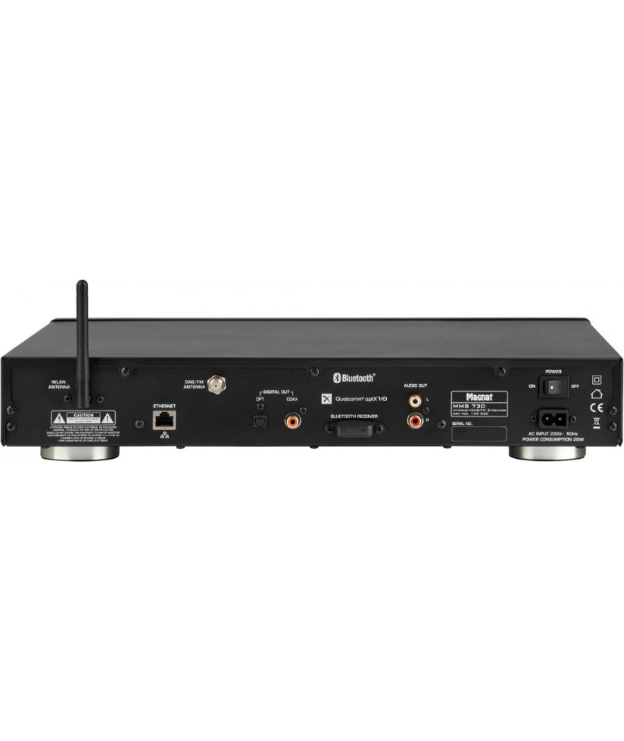 Magnat MMS 730 Streamer και Ραδιοφωνικός Δέκτης Hi-Fi Μαύρο (Τεμάχιο) Διαθέσιμο για Ακρόαση