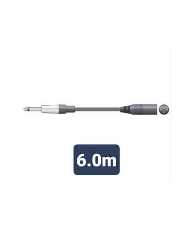 M6J-XM600 Καλώδιο Ήχου 6.3mm Mono Jack Plug - XLR Male 6m (Τεμάχιο)