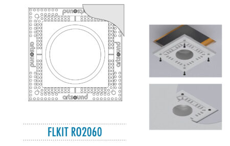 ArtSound FLKIT RO2060 Εντοιχιζόμενο Κιτ Στήριξης για το RO2060 350 x 350 x 14mm (Τεμάχιο)