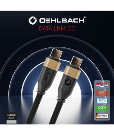 Oehlbach DATA LINK CC Καλώδιο USB 3.1 type C - type C 0,5 m (Τεμάχιο)
