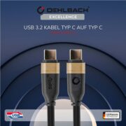 Oehlbach DATA LINK CC Καλώδιο USB 3.1 type C – type C 1m black