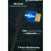 Oehlbach SHAPE MAGIC UHD 90 Καλώδιο Ultra High-Speed HDMI 2.1 1,5m Black (Τεμάχιο)