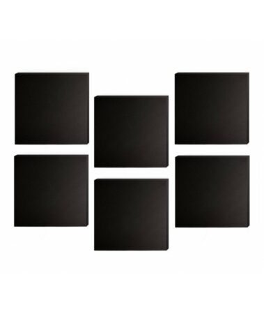 Audiodesigner Tetragwno Ηχοαπορροφητικά Πάνελ 60 x 60 x 5m Black (6 Τεμάχια)