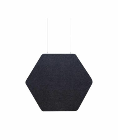 Audiodesigner ECOBAFFLE Hexagon Lato Ηχοαπορροφητικά Πάνελ Οροφής 350cm Μαύρο (Σετ 4 Τεμαχίων)
