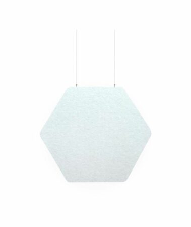 Audiodesigner ECOBAFFLE Hexagon Lato Ηχοαπορροφητικά Πάνελ Οροφής 350cm Λευκό (Σετ 4 Τεμαχίων)