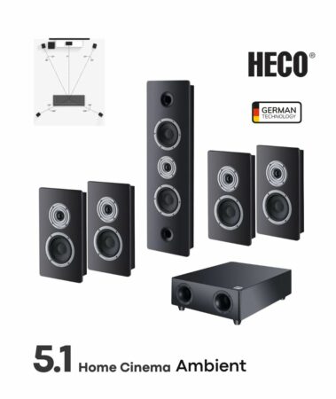 Heco Ηχεία Home Cinema 5.1 Ambient Black (Σετ)