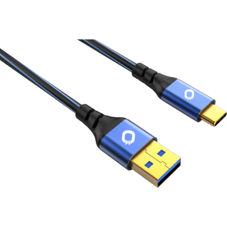 Oehlbach USB Plus C3 USB 3.2 Gen2 Cable Type A – Type C 50 cm Blue