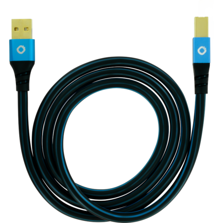 Oehlbach USB Plus B USB 2.0 cable type A to type B 2 m Blue