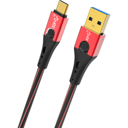 Oehlbach USB Evolution C3 USB 3.2 Gen2 Cable Type A – Type C 1 m Red