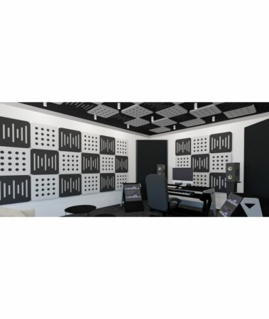 Audiodesigner Ecoplan Sounder Black/Black Ηχοαπορροφητικό Πάνελ Πολυεστέρα 600x600x40 mm / 0,36 τ.μ.