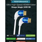 Oehlbach Shape Magic UHD 90 Ultra High Speed HDMI® Καλώδιο 2 m White