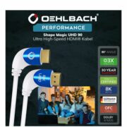 Oehlbach Shape Magic UHD 90 Ultra High Speed HDMI® Καλώδιο 1,5 m White