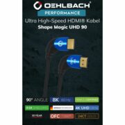 Oehlbach SHAPE MAGIC UHD 90 Καλώδιο Ultra High-Speed HDMI 2.1 2m Black (Τεμάχιο)