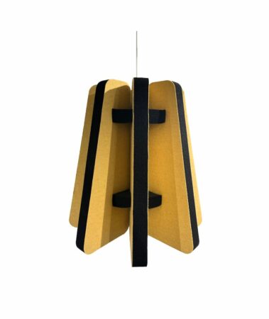 Audiodesigner Radial Bell Black/Yellow Ηχοαπορροφητικό Πάνελ Πολυεστέρα Καμπάνα 500 mm